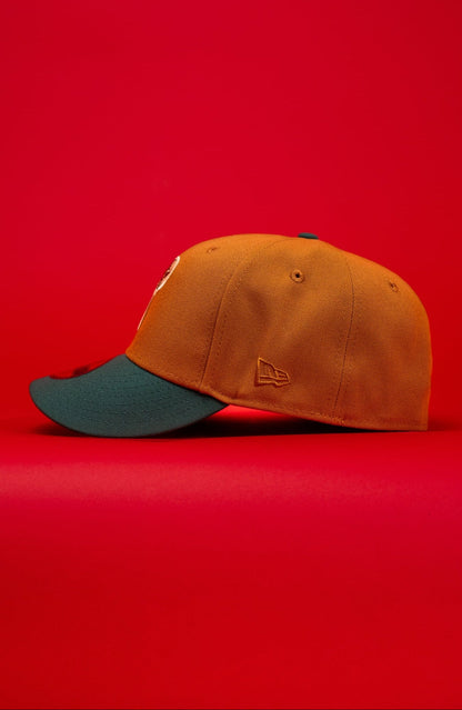 NEW ERA EXCLUSIVE 59FIFTY DARK KHAKI/GREEN PHILADELPHIA PHILLIES W/ 1996 ALL STAR GAME PATCH