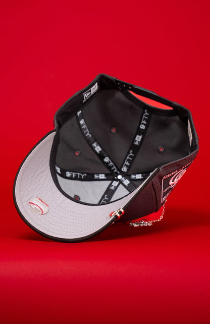 NEW ERA EXCLUSIVE 9FIFTY GREY/BLACK CHICAGO WHITE SOX SNAPBACK W/ 95TH ANNIVERSARY SIDE PATCH