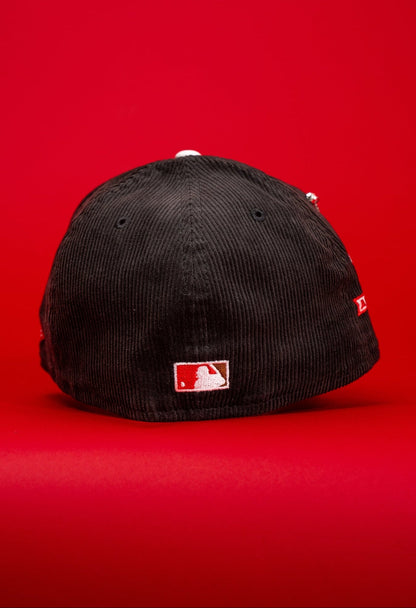 NEW ERA EXCLUSIVE 59FIFTY CORDUROY LOS ANGELES DODGERS W/ "CRENSHAW" + 50TH ANNIVERSARY SIDE PATCH