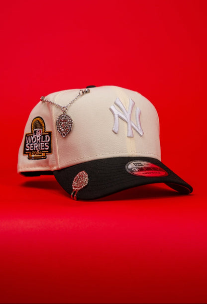 NEW ERA EXCLUSIVE 9FIFTY CHROME/BLACK NEW YORK YANKEES SNAPBACK W/ 2024 WORLD SERIES SIDE PATCH