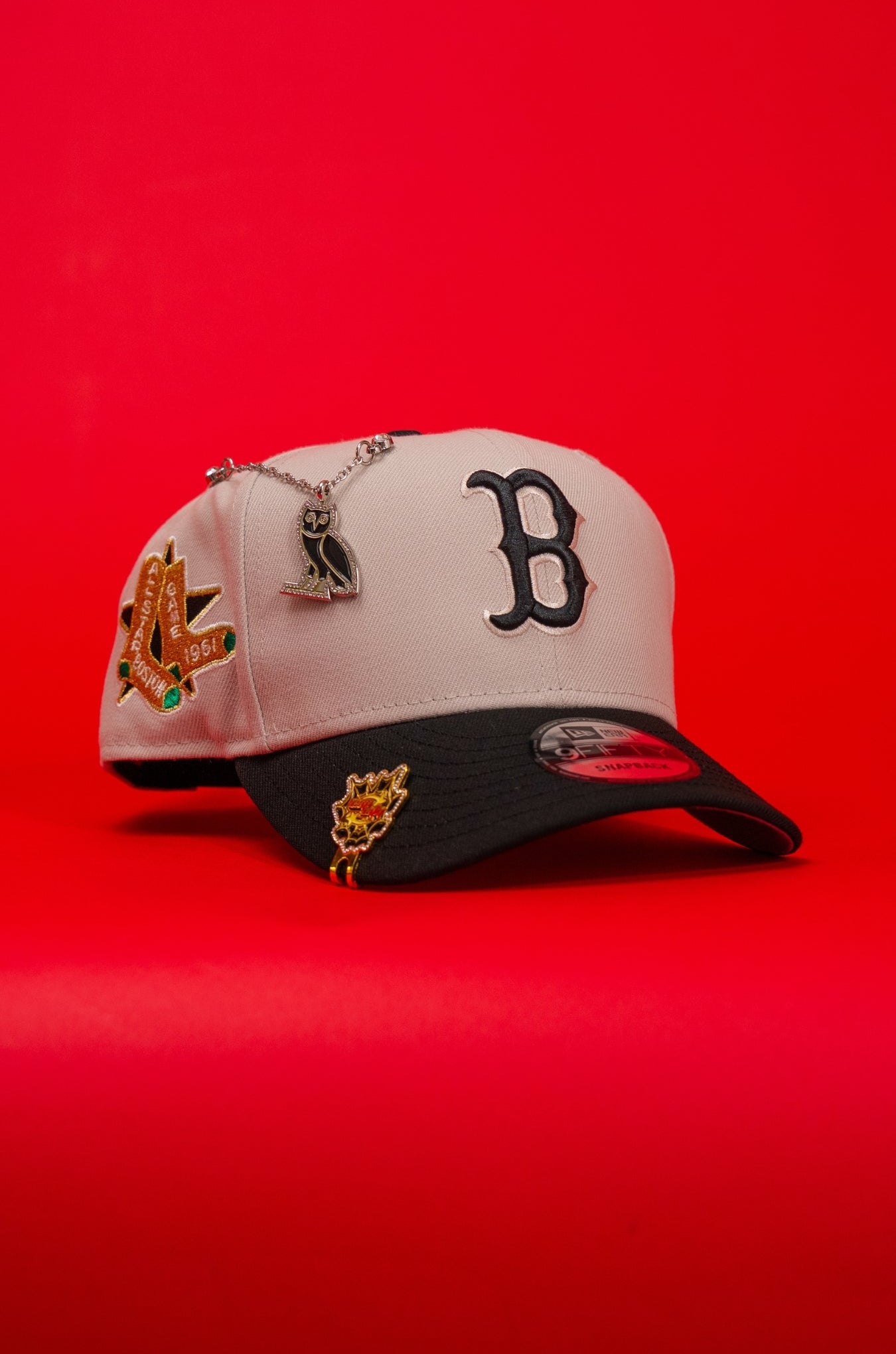 NEW ERA EXCLUSIVE 9FIFTY SMOKE GREY BOSTON RED SOX SNAPBACK W/ ALL STAR GAME SIDE PATCH