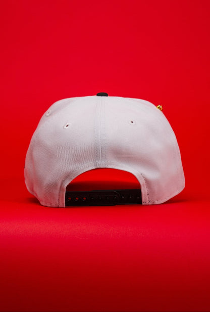 NEW ERA EXCLUSIVE 9FIFTY PEARL WHITE BOSTON RED SOX SNAPBACK W/ 90TH ANNIVERSARY SIDE PATCH