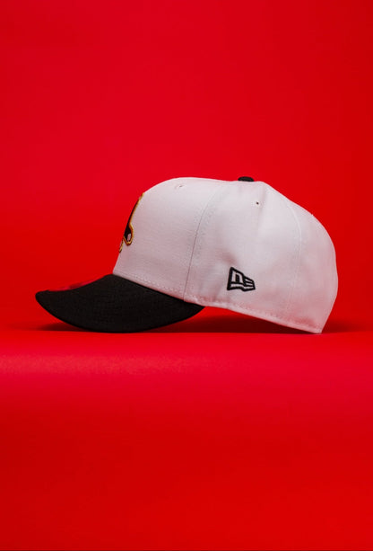 NEW ERA EXCLUSIVE 9FIFTY PEARL WHITE BOSTON RED SOX SNAPBACK W/ 90TH ANNIVERSARY SIDE PATCH