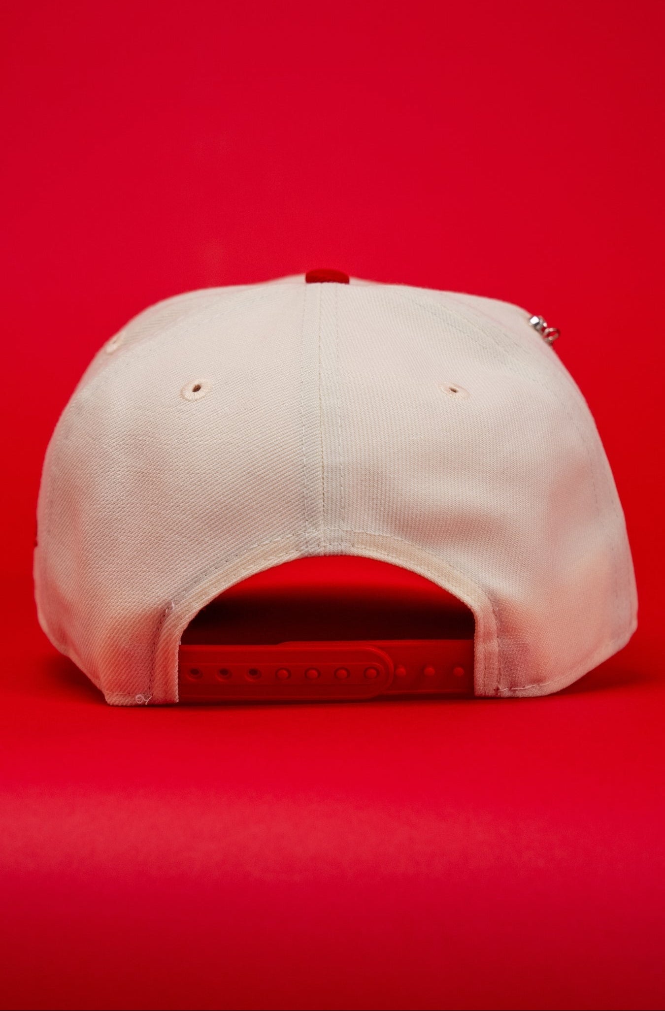 NEW ERA EXCLUSIVE 9FIFTY CHROME/RED MIAMI MARLINS SNAPBACK W/ 10TH ANNIVERSARY SIDE PATCH