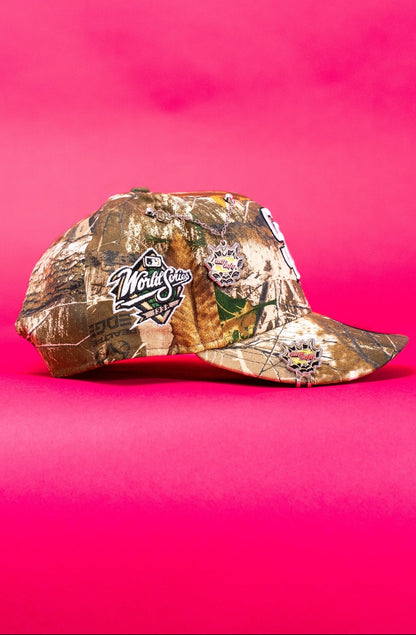 NEW ERA EXCLUSIVE 9FIFTY REALTREE SAN DIEGO PADRES SNAPBACK W/ WORLD SERIES SIDE PATCH