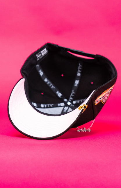 NEW ERA EXCLUSIVE 9FIFTY BLACK CHARROS DE JALISCO SNAPBACK W/ CAMPEONES SIDE PATCH