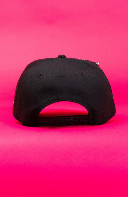 NEW ERA EXCLUSIVE 9FIFTY BLACK SAN DIEGO PADRES SNAPBACK W/ MEXICO FLAG SIDE PATCH
