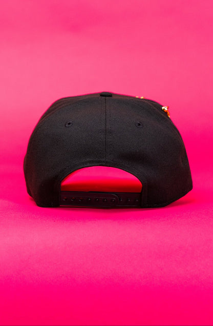 NEW ERA EXCLUSIVE 9FIFTY BLACK SAN DIEGO PADRES SNAPBACK W/ PALM TREES + 40TH ANNIVERSARY SIDE PATCH