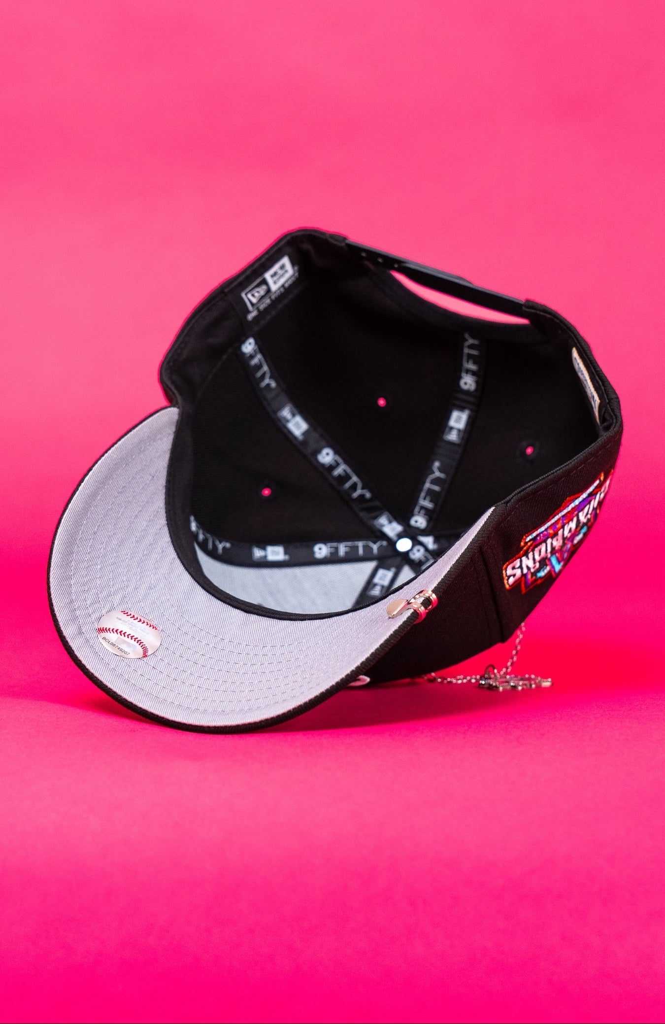 NEW ERA EXCLUSIVE 9FIFTY BLACK ARIZONA DIAMONDBACKS SNAPBACK W/ WORLD SERIES CHAMPIONS SIDE PATCH