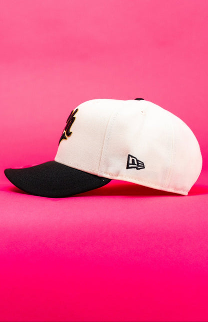 NEW ERA EXCLUSIVE 9FIFTY CHROME/BLACK CHARROS DE JALISCO SNAPBACK W/ CAMPEONES SIDE PATCH