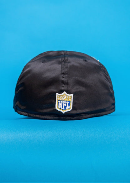 NEW ERA EXCLUSIVE 59FIFTY SATIN LOS ANGELES RAMS W/ GOAT SIDE PATCH