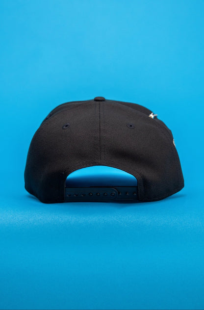 NEW ERA EXCLUSIVE 9FIFTY BLACK DETROIT TIGERS SNAPBACK W/ OUTLINE + ALL STAR GAME SIDE PATCH