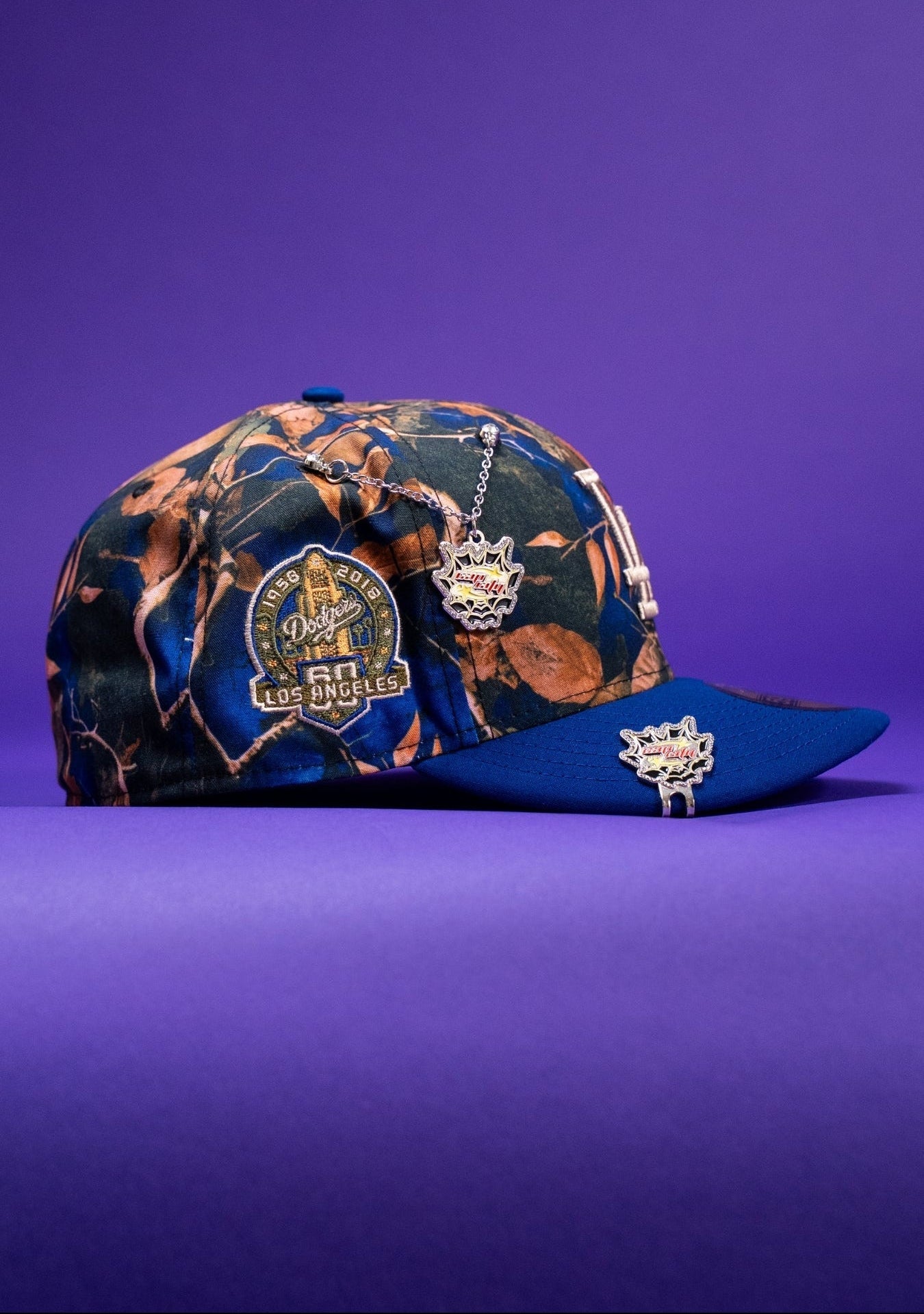 NEW ERA EXCLUSIVE 59FIFTY CAMOUFLAGE LOS ANGELES DODGERS W/ 60TH ANNIVERSARY SIDE PATCH
