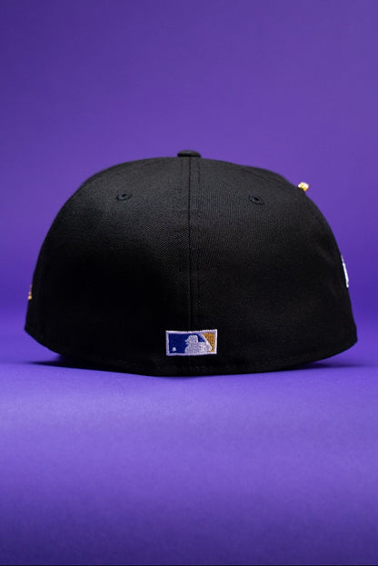 NEW ERA EXCLUSIVE 59FIFTY BLACK HOUSTON ASTROS W/ 2012 WORLD SERIES SIDE PATCH