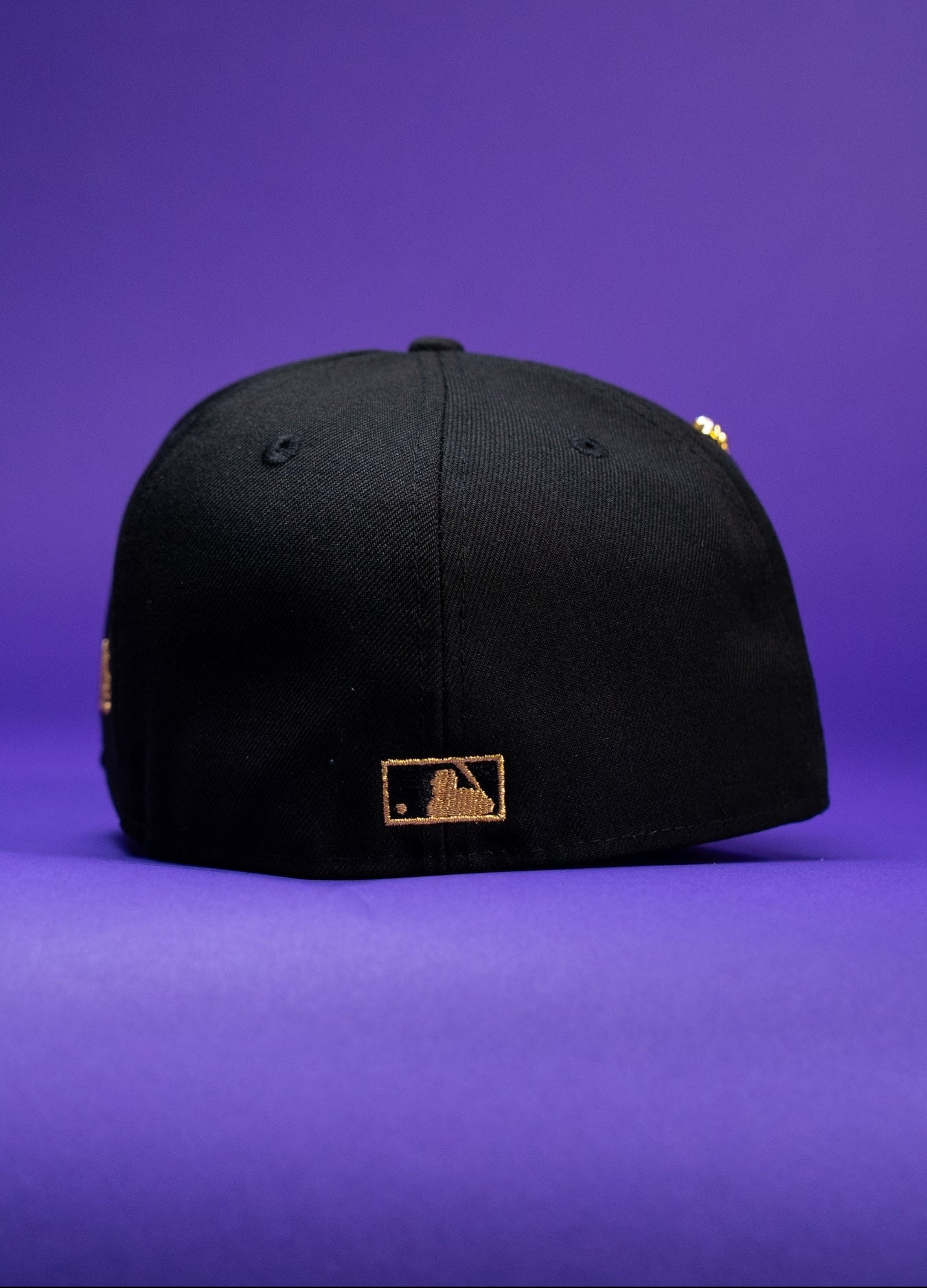 NEW ERA EXCLUSIVE 59FIFTY BLACK LOS ANGELES DODGERS SCRIPT W/ WORLD SERIES CHAMPIONS SIDE PATCH