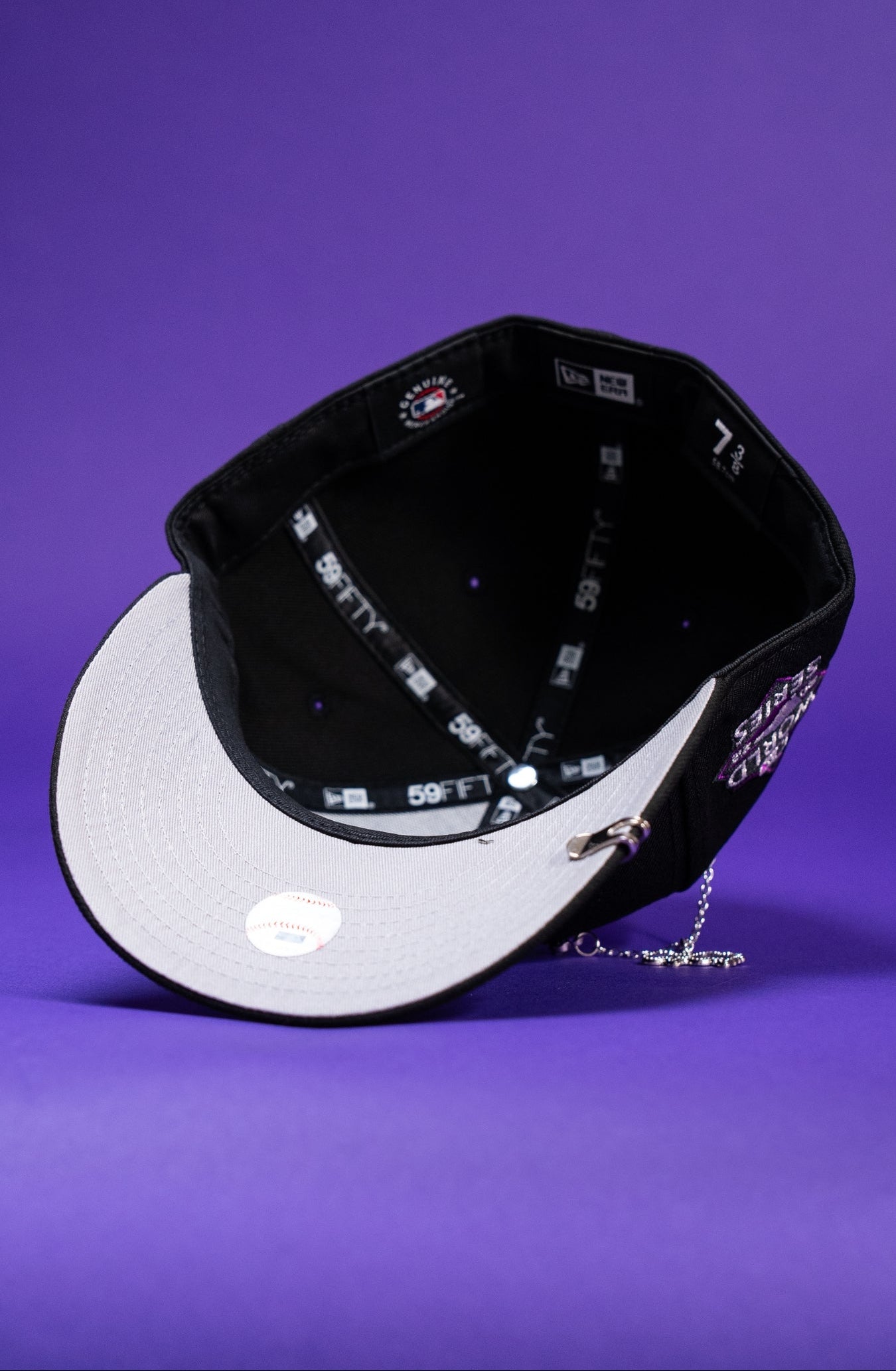 NEW ERA EXCLUSIVE 59FIFTY BLACK HOUSTON ASTROS W/ 2012 WORLD SERIES SIDE PATCH