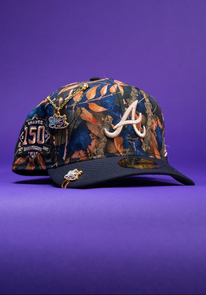 NEW ERA EXCLUSIVE 59FIFTY CAMOUFLAGE ATLANTA BRAVES W/ 150TH ANNIVERSARY SIDE PATCH