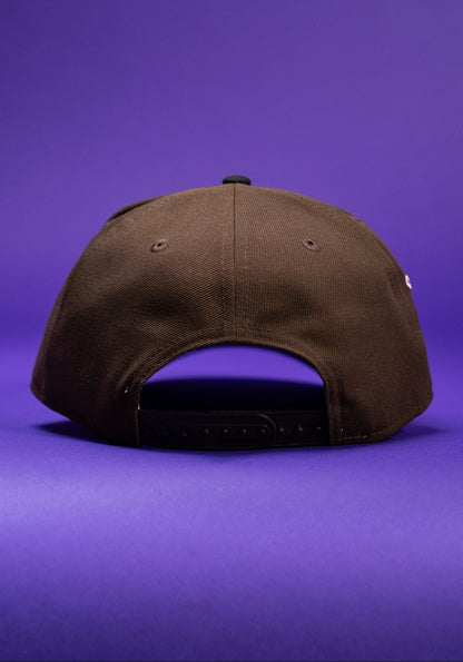 NEW ERA 9FIFTY A-FRAME BROWN/BLACK MIAMI MARLINS W/ WORLD SERIES SIDE PATCH
