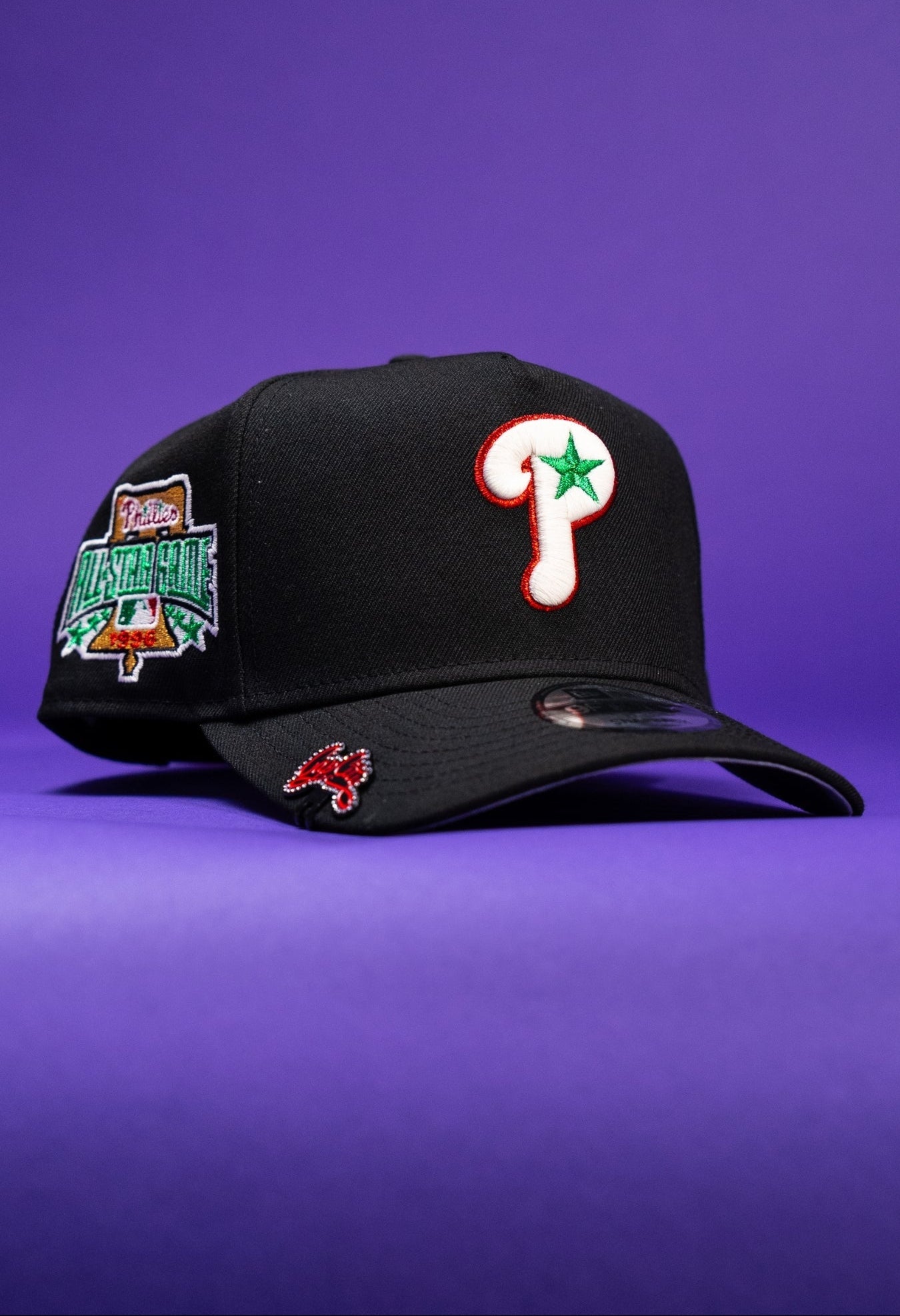 NEW ERA 9FIFTY A-FRAME BLACK PHILADELPHIA PHILLIES W/ ALL STAR GAME SIDE PATCH