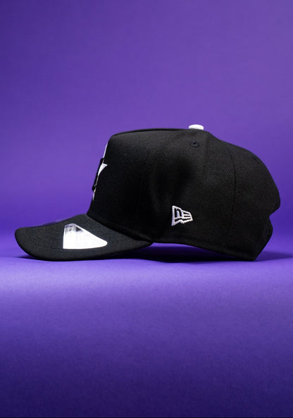 NEW ERA 9FIFTY A-FRAME BLACK HOUSTON ASTROS W/ 50TH ANNIVERSARY SIDE PATCH