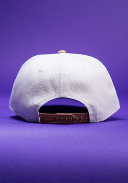 NEW ERA 9FIFTY A-FRAME PEARL WHITE NEW YORK YANKEES SNAPBACK W/ SUBWAY SERIES SIDE PATCH