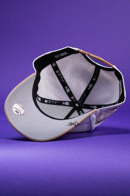 NEW ERA 9FIFTY A-FRAME PEARL WHITE NEW YORK YANKEES SNAPBACK W/ SUBWAY SERIES SIDE PATCH