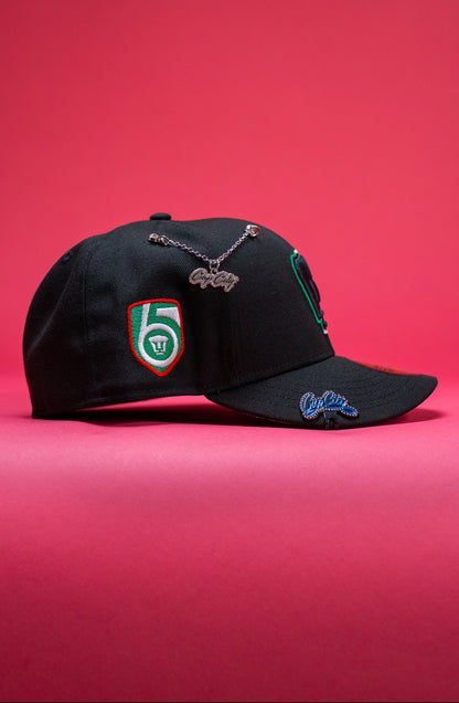 NEW ERA EXCLUSIVE 59FIFTY BLACK "PUMAS UNAM" W/ SIDE PATCH