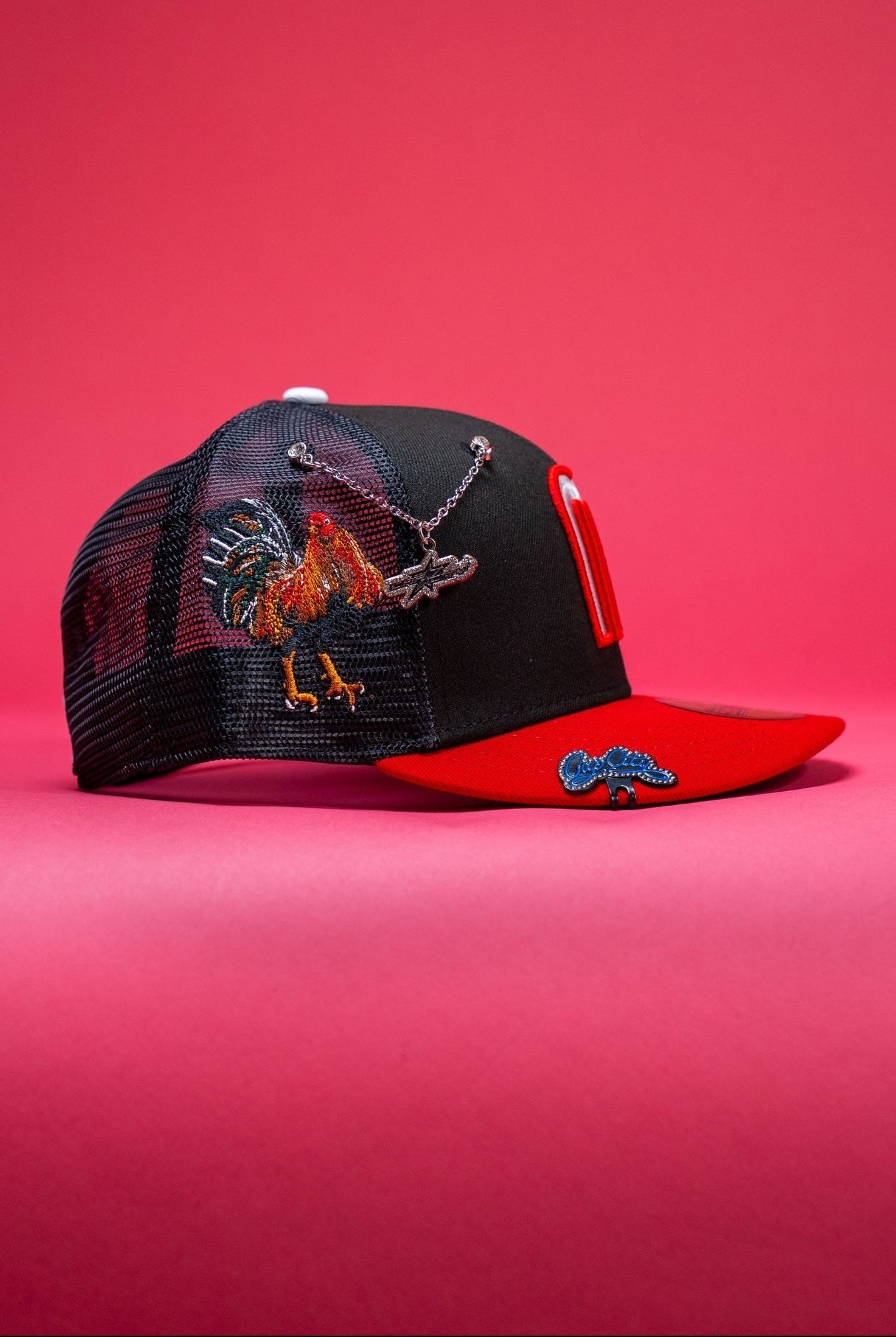 NEW ERA EXCLUSIVE 59FIFTY BLACK/RED 2025 WBC MEXICO MESHBACK W/ EL GALLO SIDE PATCH