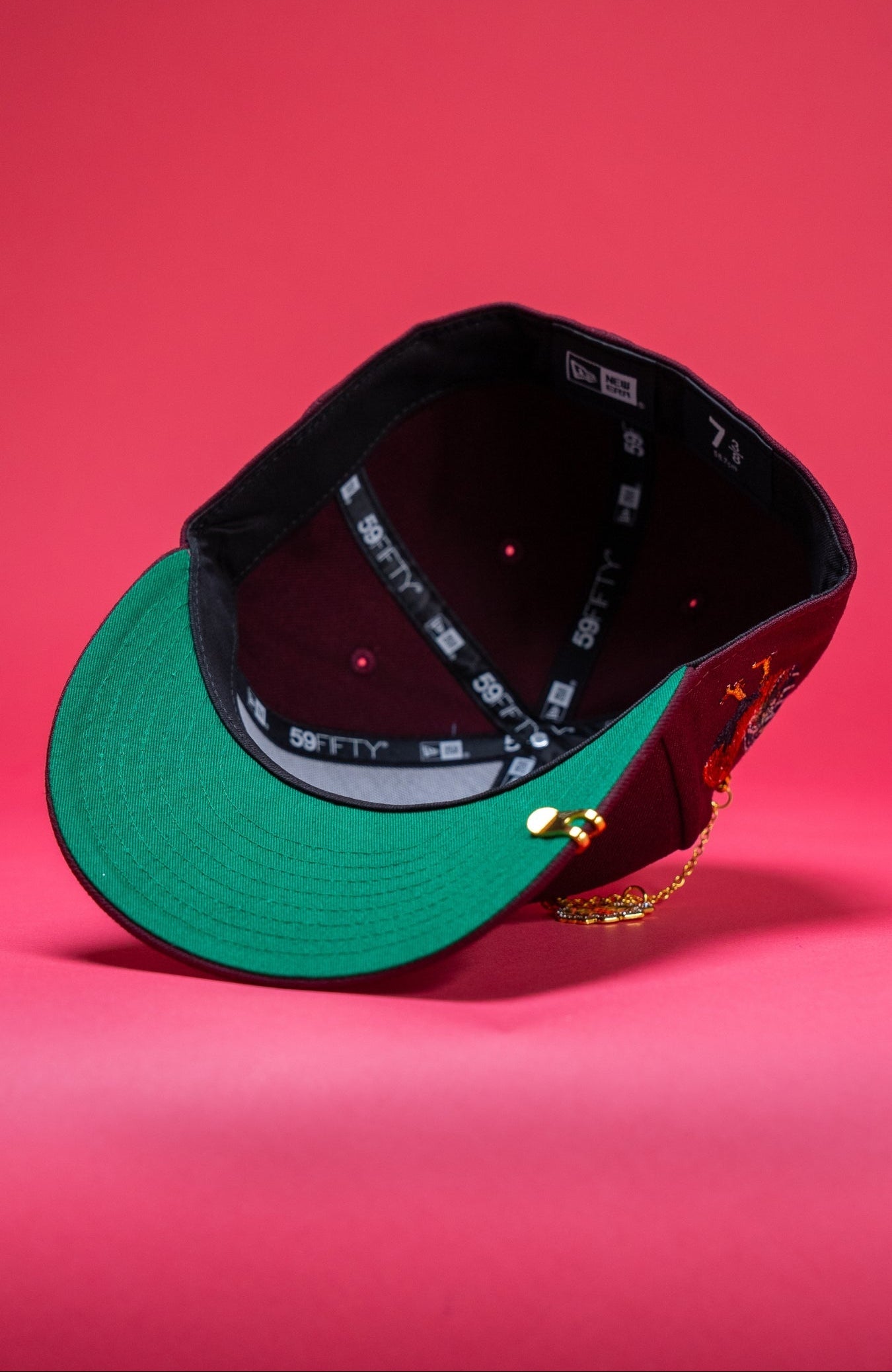 NEW ERA EXCLUSIVE 59FIFTY BURGUNDY 2025 WBC MEXICO W/ EL GALLO SIDE PATCH