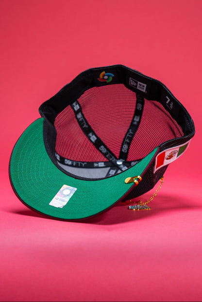 NEW ERA EXCLUSIVE 59FIFTY CORDUROY 2025 WBC MEXICO MESHBACK W/ MEXICO FLAG SIDE PATCH