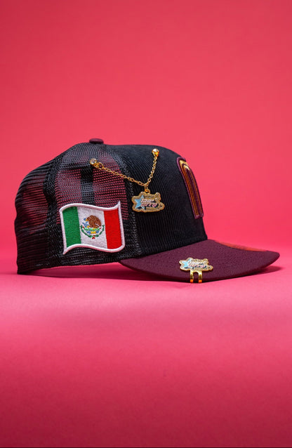 NEW ERA EXCLUSIVE 59FIFTY CORDUROY 2025 WBC MEXICO MESHBACK W/ MEXICO FLAG SIDE PATCH