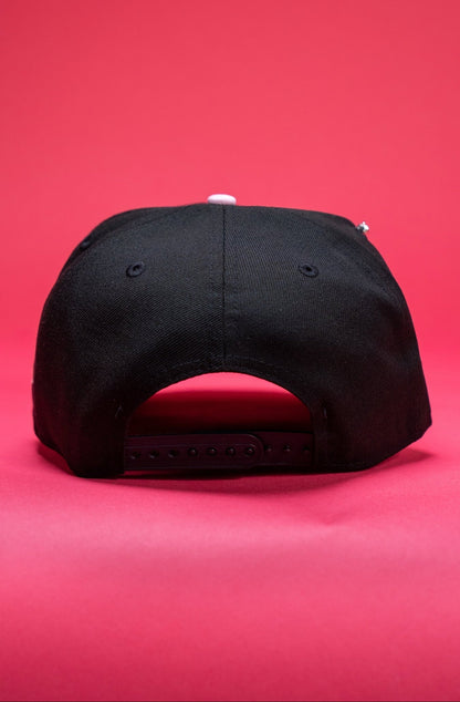 NEW ERA EXCLUSIVE 9FIFTY BLACK ANAHEIM ANGELS SNAPBACK W/ 35TH ANNIVERSARY SIDE PATCH