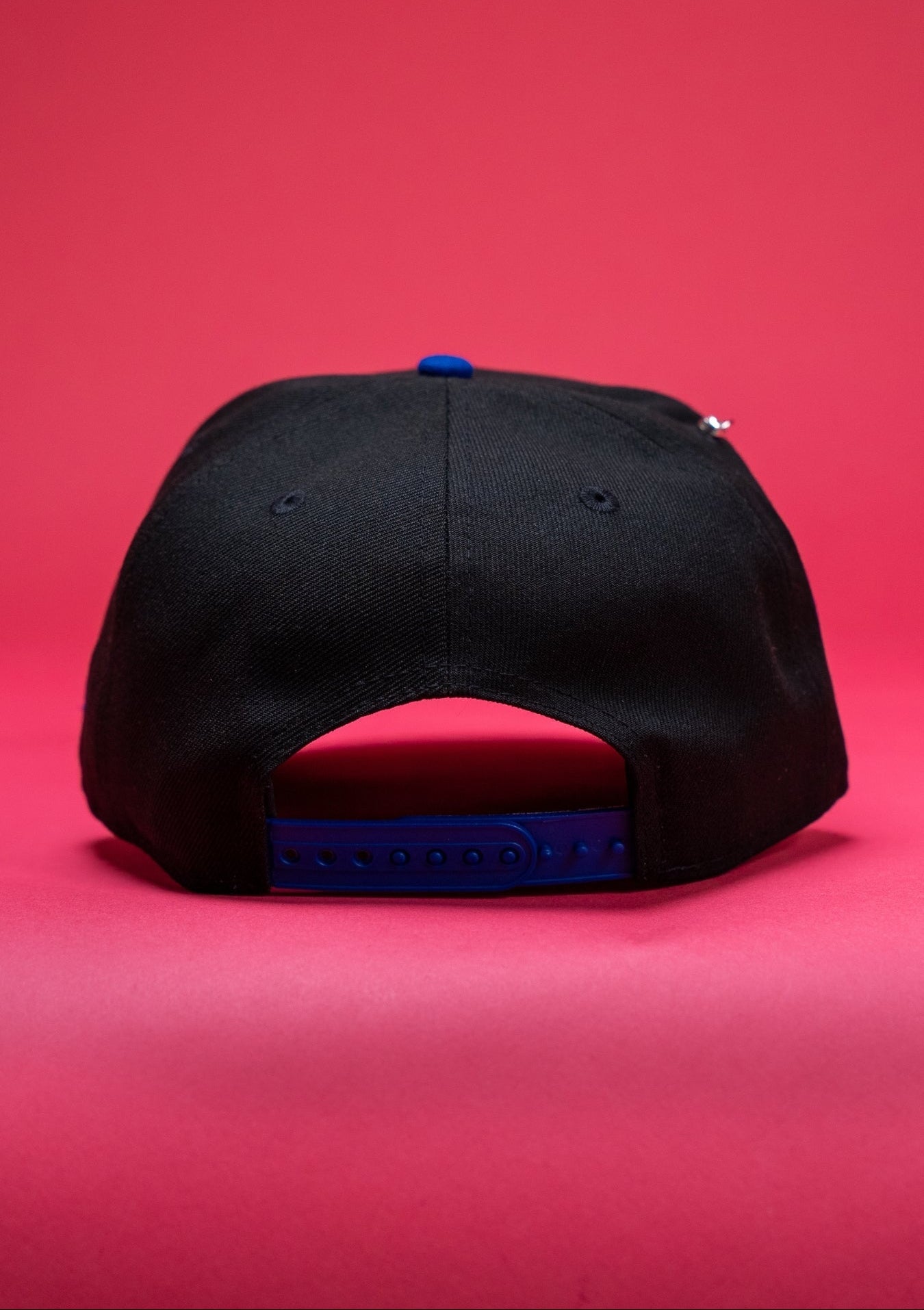 NEW ERA EXCLUSIVE 9FIFTY BLACK/BLUE ANAHEIM ANGELS SNAPBACK W/ 50TH ANNIVERSARY SIDE PATCH