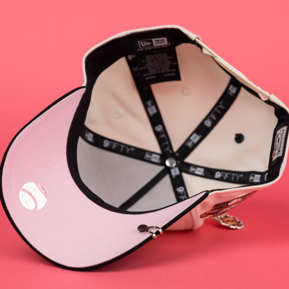 NEW ERA 9FIFTY A-FRAME CHROME/ BLACK CHICAGO WHITE SOX SNAPBACK W/ 100TH SEASON SIDE PATCH