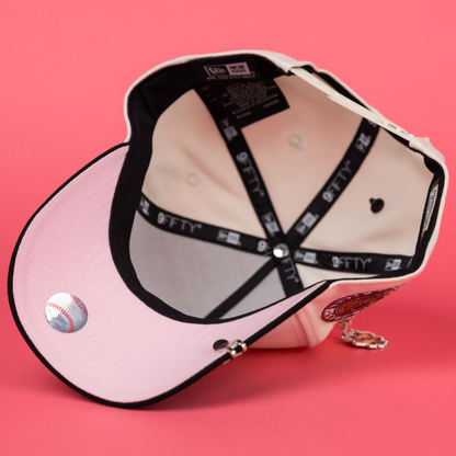 NEW ERA 9FIFTY A-FRAME CHROME/ BLACK DETROIT TIGERS SNAPBACK W/ WORLD SERIES SIDE PATCH