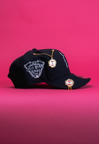 NEW ERA EXCLUSIVE 9FIFTY BLACKED OUT DETROIT TIGERS SNAPBACK W/ 2005 ALL STAR GAME SIDE PATCH