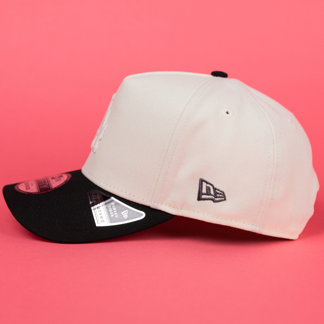 NEW ERA 9FIFTY A-FRAME CHROME/ BLACK LOS ANGELES DODGERS SNAPBACK W/ "SHOHEI OHTANI" SIDE PATCH