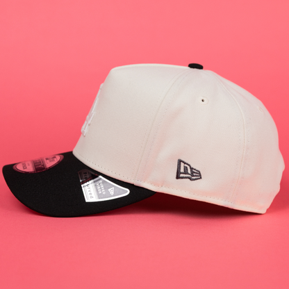 NEW ERA 9FIFTY A-FRAME CHROME/ BLACK LOS ANGELES DODGERS SNAPBACK W/ "SHOHEI OHTANI" SIDE PATCH