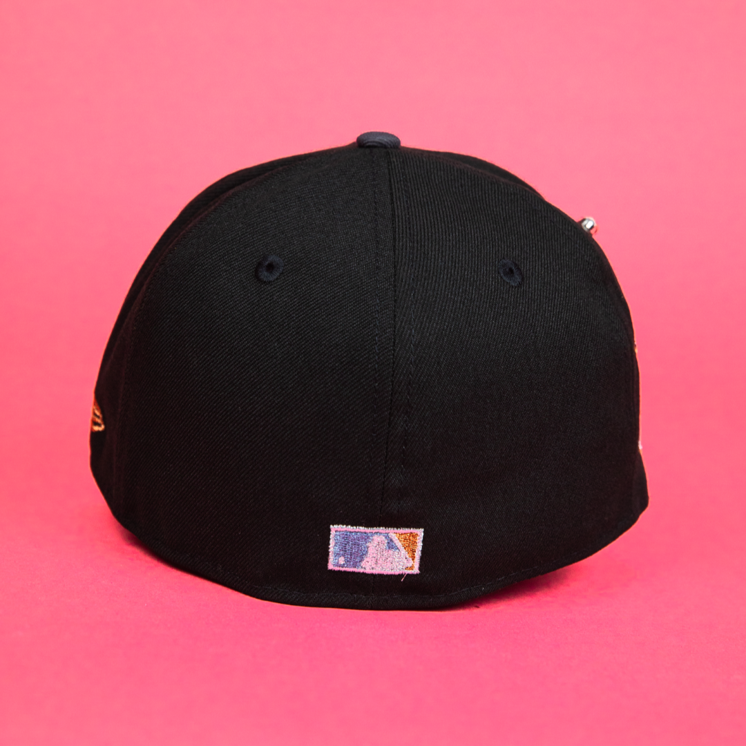 NEW ERA EXCLUSIVE 59FIFTY BLACK/ GREY ATLANTA BRAVES W/ 2000 ALL STAR GAME SIDE PATCH