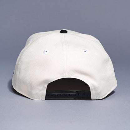 NEW ERA 9FIFTY A-FRAME CHROME/BLACK UPSIDE DOWN CINCINNATI REDS SNAPBACK W/ STADIUM SIDE PATCH