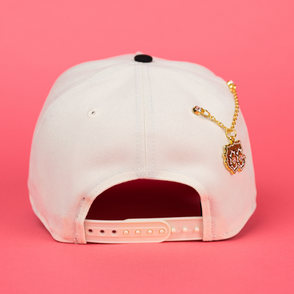 NEW ERA 9FIFTY A-FRAME CHROME/ BLACK LOS ANGELES DODGERS SNAPBACK W/ "SHOHEI OHTANI" SIDE PATCH