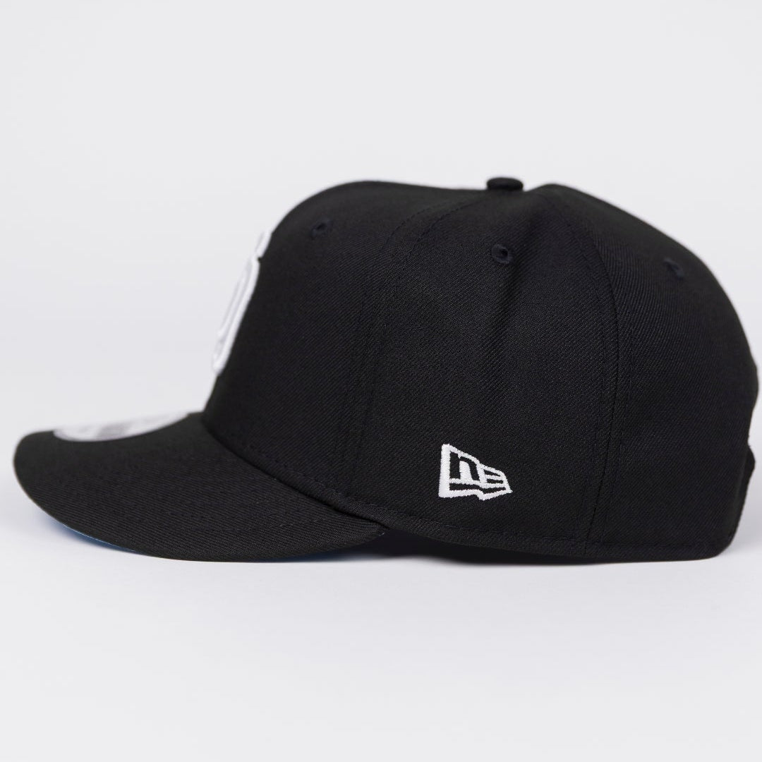 NEW ERA EXCLUSIVE 9FIFTY BLACK SAN DIEGO PADRES SNAPBACK W/ 50TH ANNIVERSARY SIDE PATCH