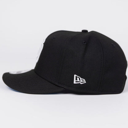NEW ERA EXCLUSIVE 9FIFTY BLACK SAN DIEGO PADRES SNAPBACK W/ 50TH ANNIVERSARY SIDE PATCH