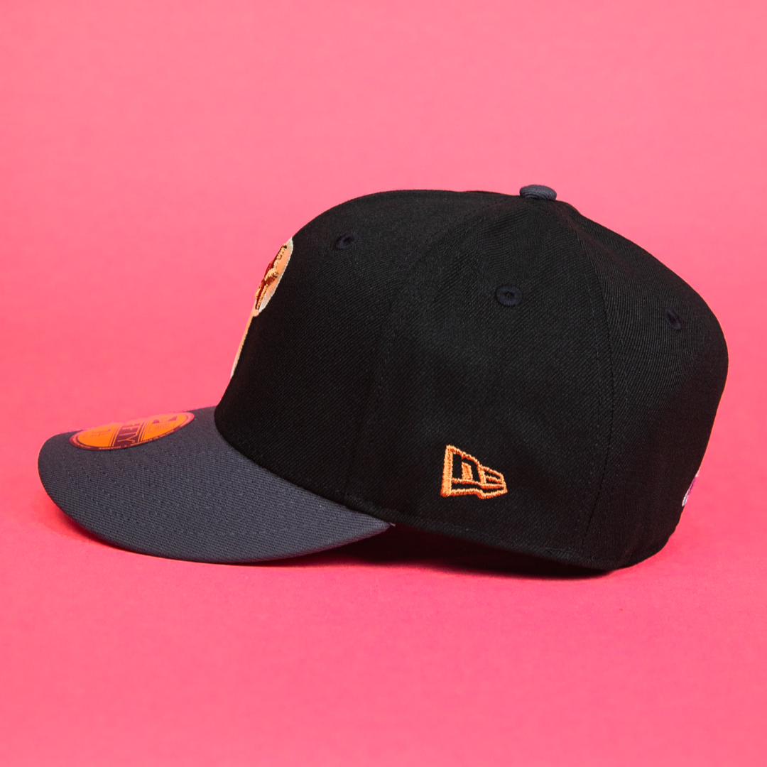 NEW ERA EXCLUSIVE 59FIFTY BLACK/ GREY PHILADELPHIA PHILLIES W/ 1996 ALL STAR GAME SIDE PATCH