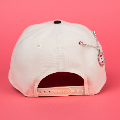 NEW ERA 9FIFTY A-FRAME CHROME/ BLACK SAN FRANCISCO GIANTS SNAPBACK W/ 50TH ANNIVERSARY SIDE PATCH