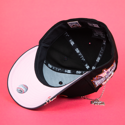 NEW ERA EXCLUSIVE 59FIFTY BLACK/ GREY PHILADELPHIA PHILLIES W/ 1996 ALL STAR GAME SIDE PATCH
