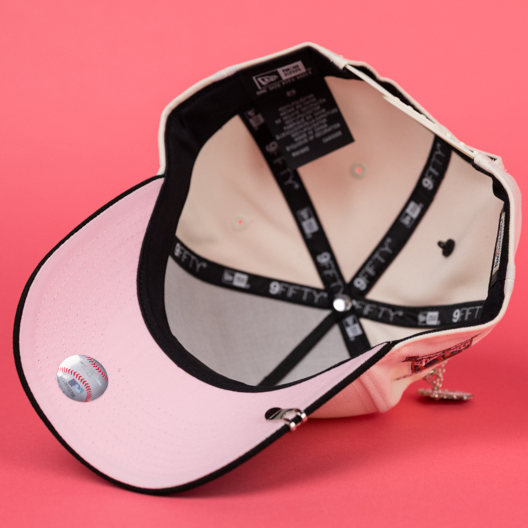 NEW ERA 9FIFTY A-FRAME CHROME/ BLACK SAN FRANCISCO GIANTS SNAPBACK W/ 50TH ANNIVERSARY SIDE PATCH