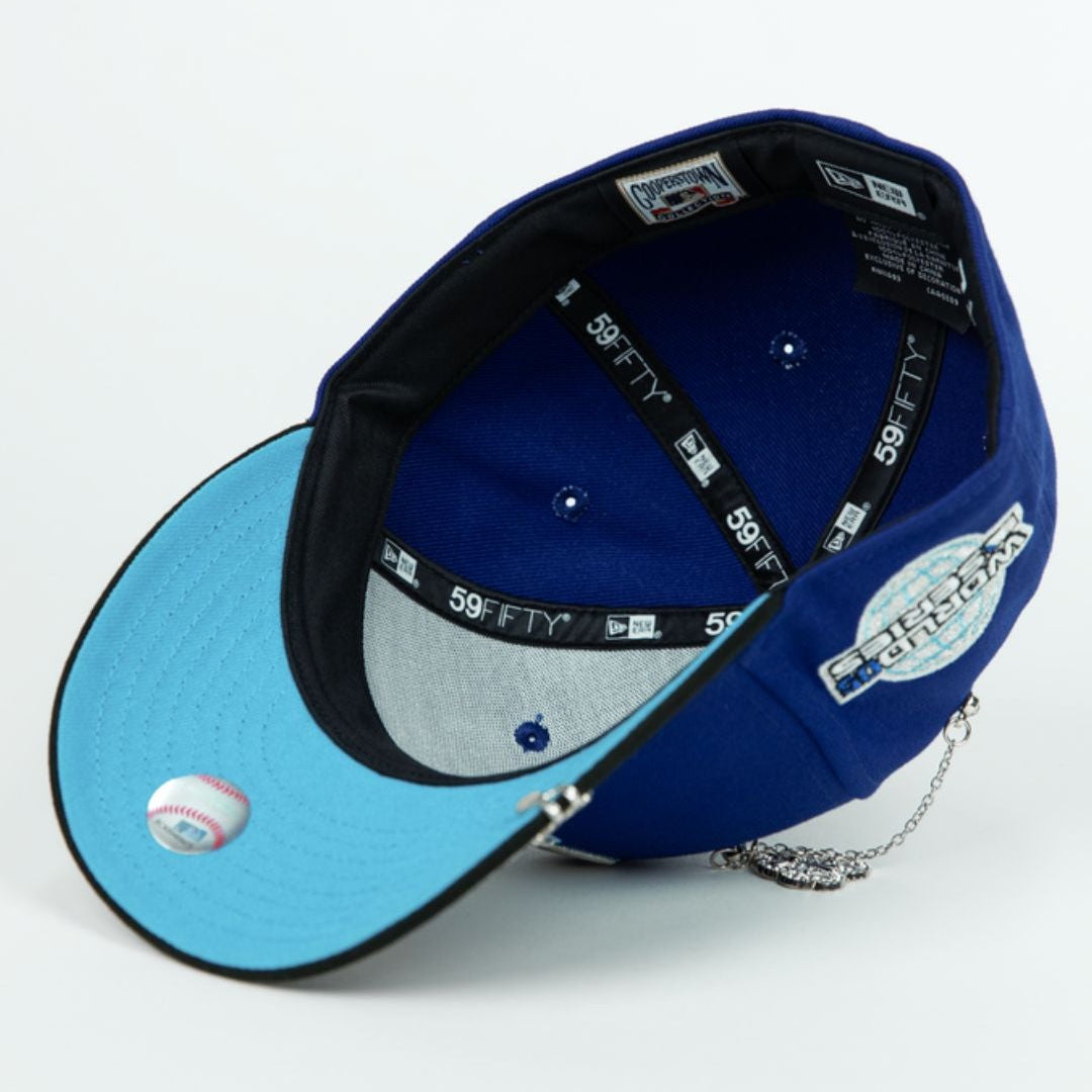 NEW ERA EXCLUSIVE 59FIFTY DARK BLUE/ BLACK CHICAGO WHITE SOX W/ 2005 WORLD SERIES SIDE PATCH