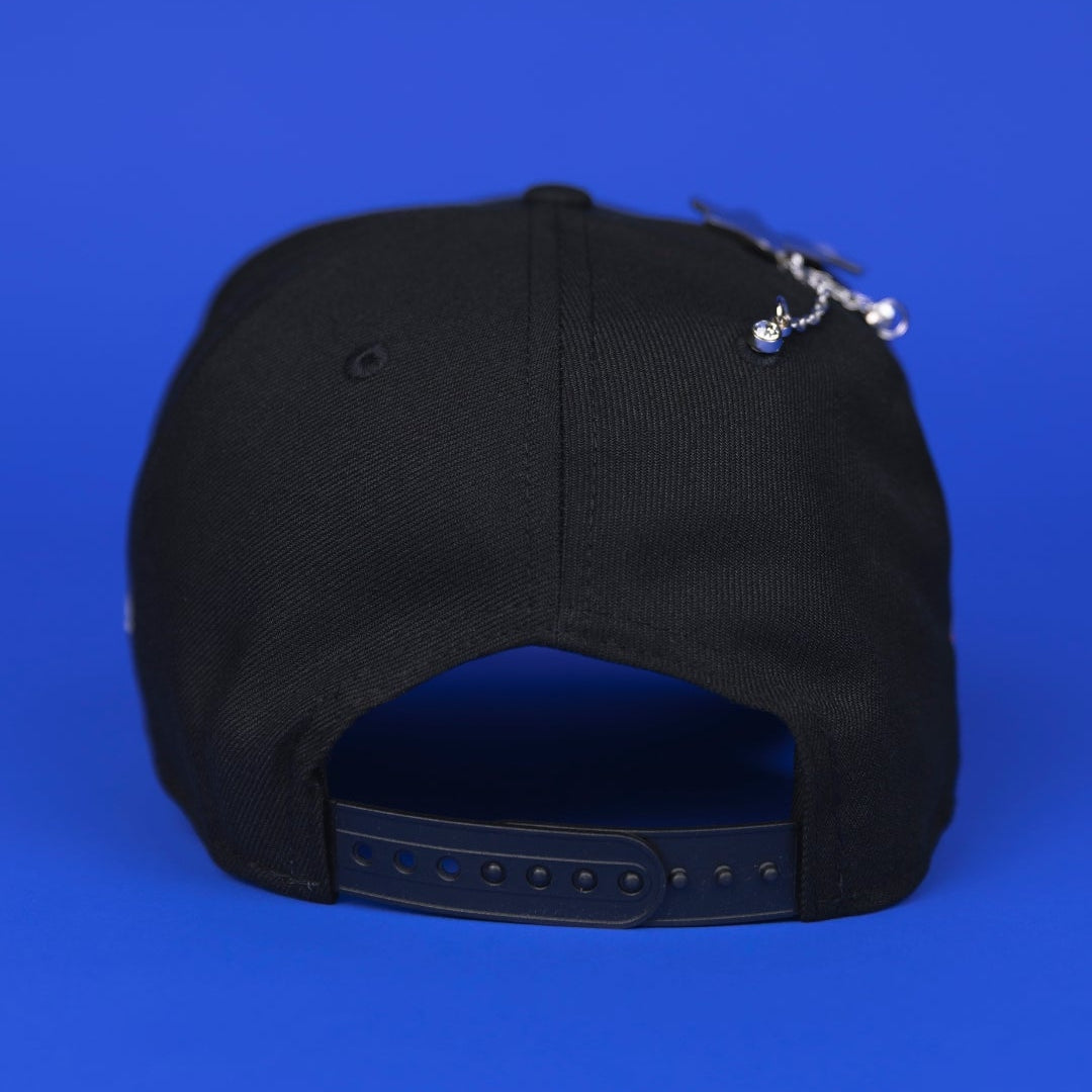 NEW ERA 9FIFTY A-FRAME BLACK ATLANTA BRAVES SNAPBACK W/ ALL STAR GAME SIDE PATCH