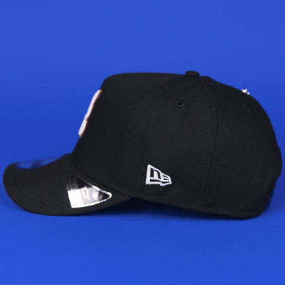 NEW ERA 9FIFTY A-FRAME BLACK ATLANTA BRAVES SNAPBACK W/ ALL STAR GAME SIDE PATCH